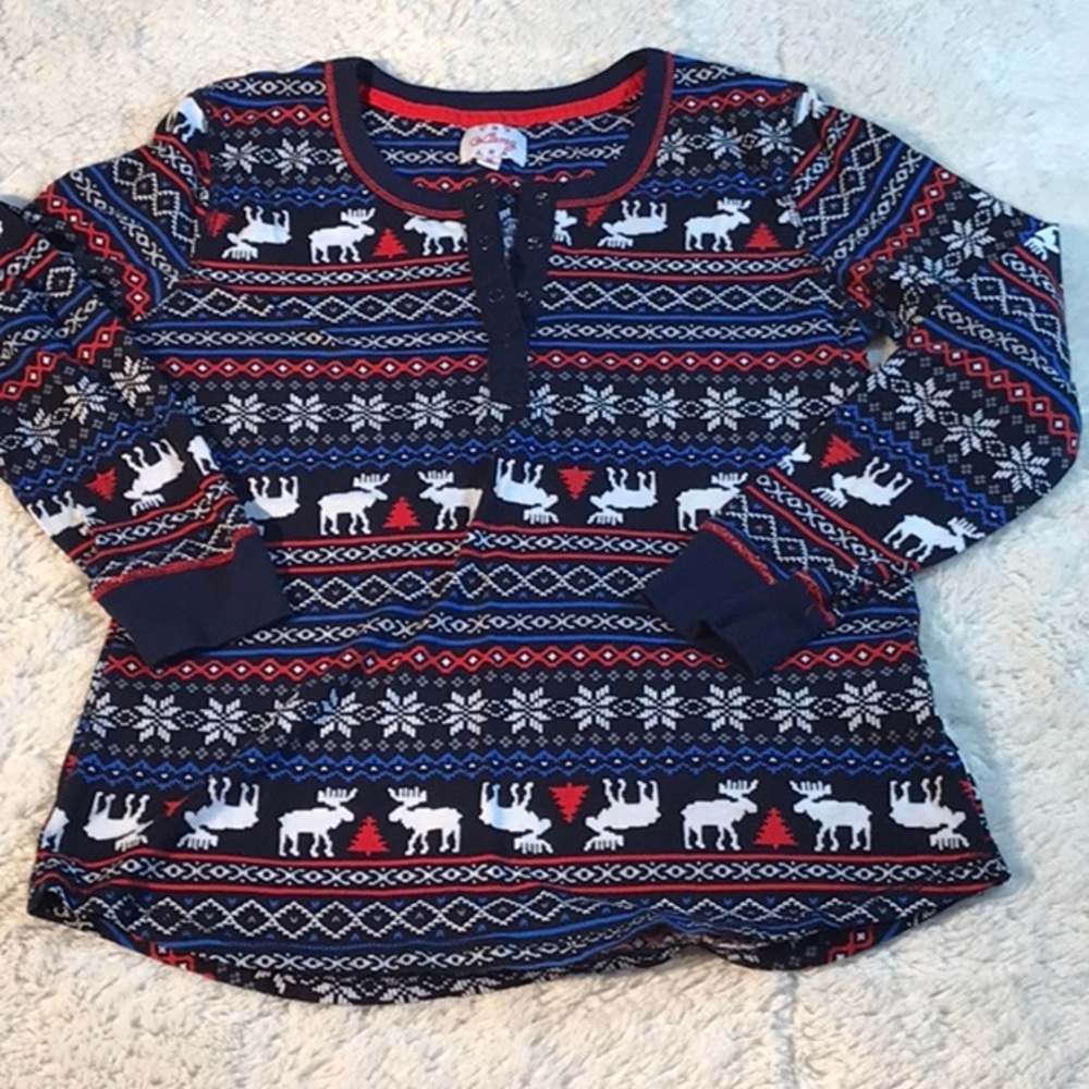Lanz Knit Christmas Top. Sz. M